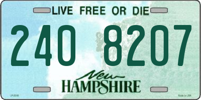 NH license plate 2408207