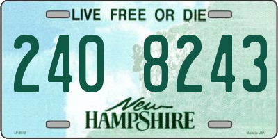 NH license plate 2408243