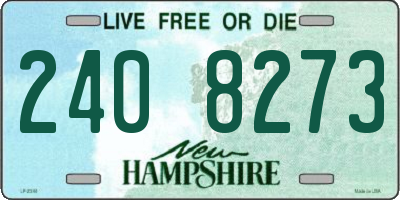 NH license plate 2408273