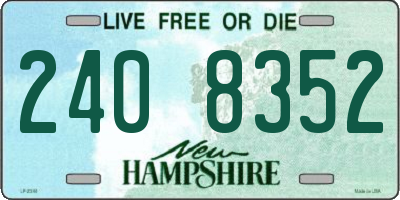 NH license plate 2408352