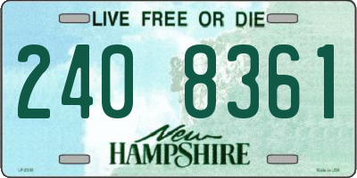 NH license plate 2408361