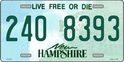 NH license plate 2408393
