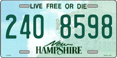 NH license plate 2408598