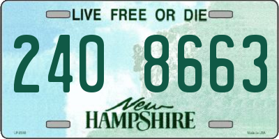 NH license plate 2408663
