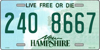 NH license plate 2408667