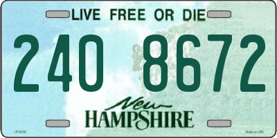 NH license plate 2408672