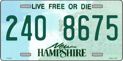 NH license plate 2408675