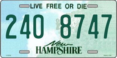 NH license plate 2408747