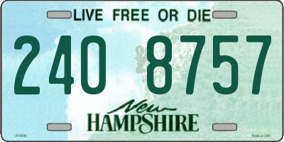 NH license plate 2408757