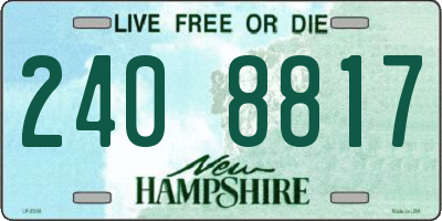 NH license plate 2408817