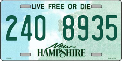 NH license plate 2408935