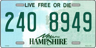 NH license plate 2408949