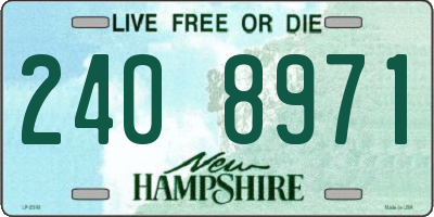 NH license plate 2408971