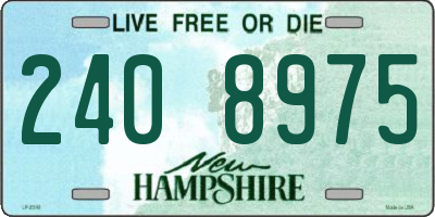 NH license plate 2408975