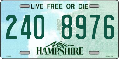 NH license plate 2408976