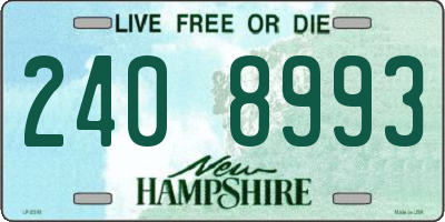 NH license plate 2408993