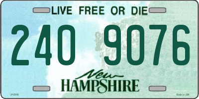 NH license plate 2409076