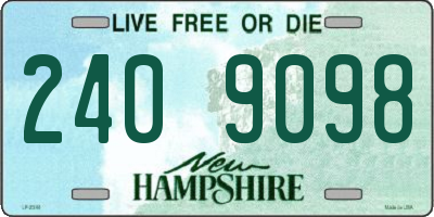 NH license plate 2409098
