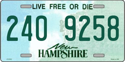 NH license plate 2409258