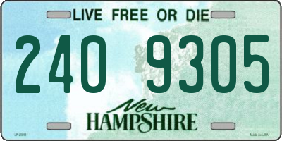 NH license plate 2409305