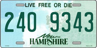 NH license plate 2409343