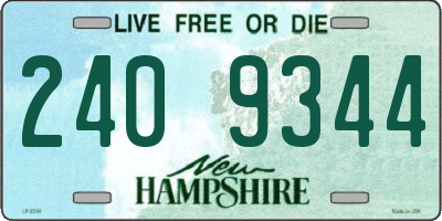 NH license plate 2409344