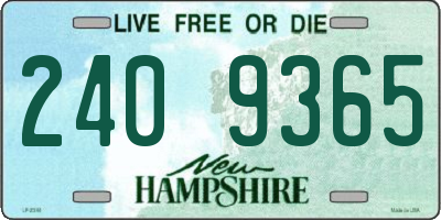 NH license plate 2409365