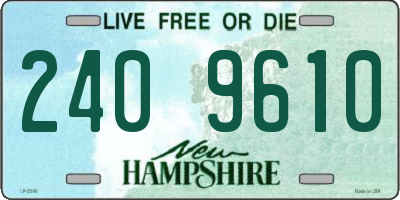 NH license plate 2409610