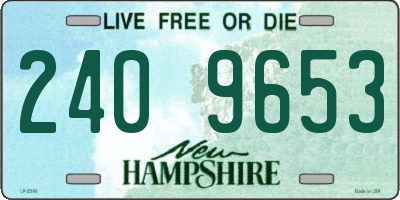 NH license plate 2409653