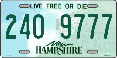 NH license plate 2409777