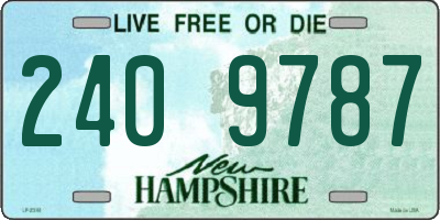 NH license plate 2409787