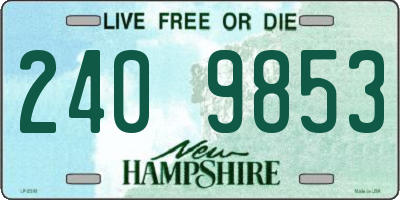 NH license plate 2409853