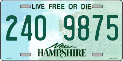 NH license plate 2409875