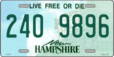 NH license plate 2409896