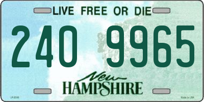 NH license plate 2409965