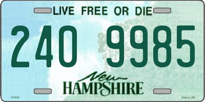 NH license plate 2409985