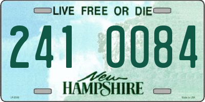 NH license plate 2410084