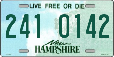 NH license plate 2410142