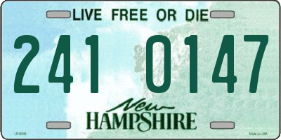NH license plate 2410147
