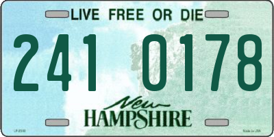 NH license plate 2410178