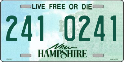 NH license plate 2410241