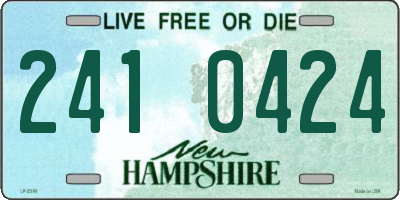 NH license plate 2410424