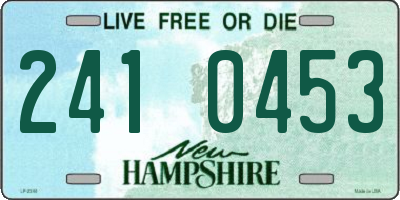 NH license plate 2410453