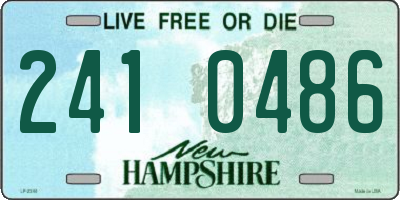 NH license plate 2410486
