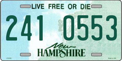 NH license plate 2410553