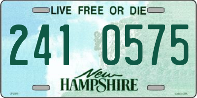 NH license plate 2410575