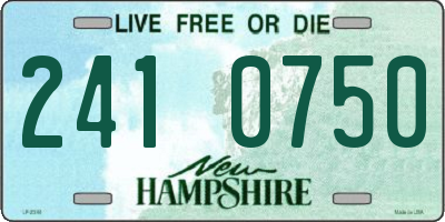 NH license plate 2410750