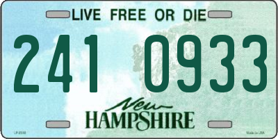 NH license plate 2410933