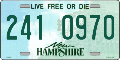NH license plate 2410970