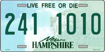NH license plate 2411010